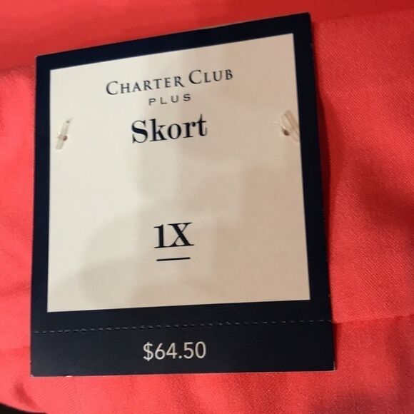 Charter Club Plus Size Pull-On Skort women’s size 1X - Picture 4 of 5